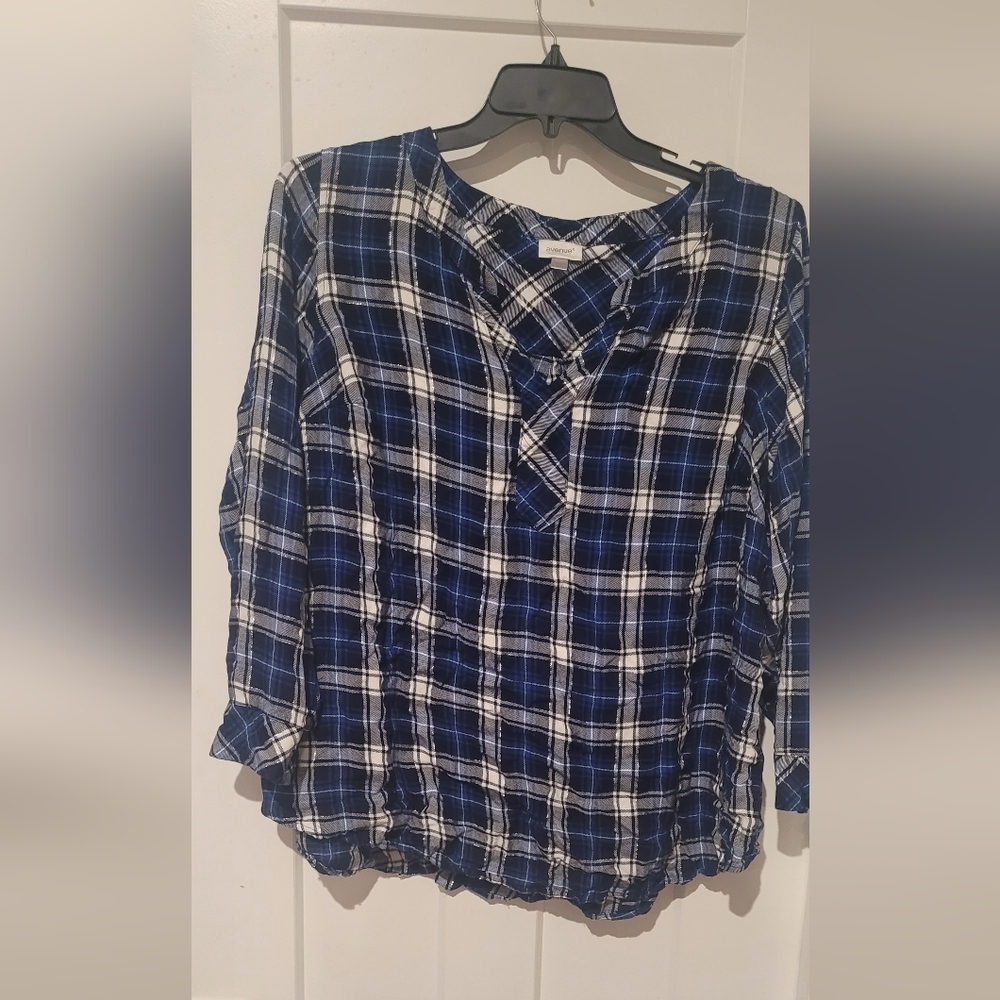 AVENUE Plaid Tunic